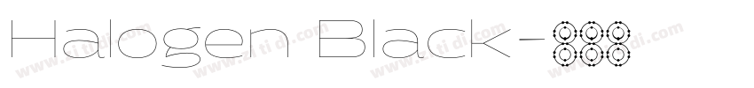 Halogen Black字体转换